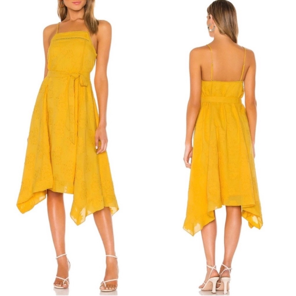 Tularosa Asymmetrical Yellow Dress M